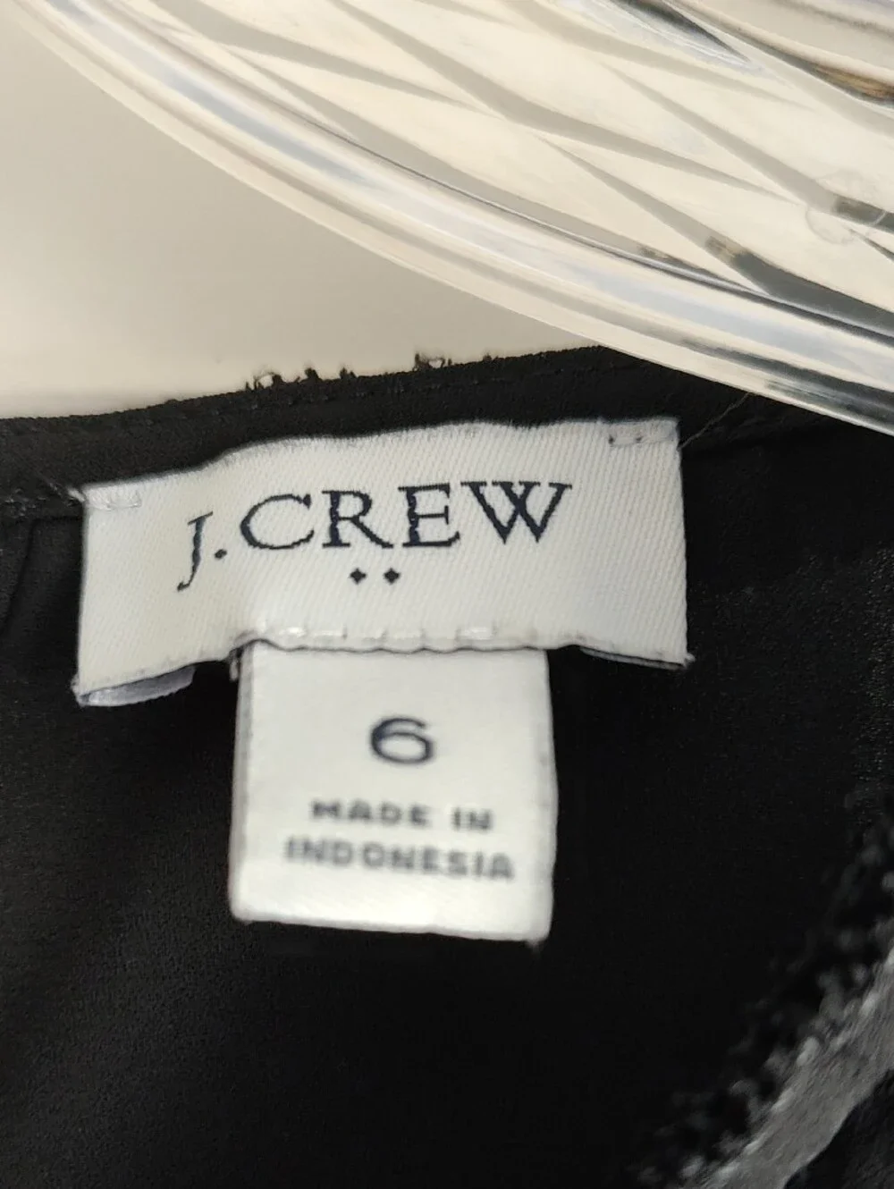 J. Crew Black Sleeveless Ruffled Neck Camisole